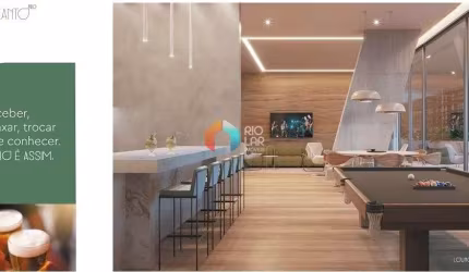 Studio, Copacabana, varanda, vista mar, área gourmet, vaga de garagem, infraestrutura completa com