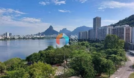 Apartamento à Venda na Lagoa, 160m2, Varanda Vista Deslumbrante, Sala Ambientes, 4 Quartos (3 suíte