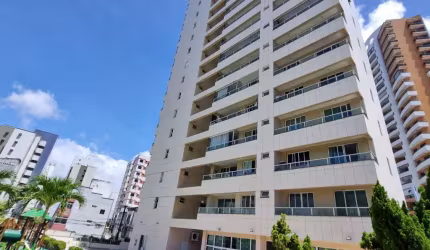 ALUGUEL apartamento 3 suítes+gabinete,  bairro Cocó - Praça Martins Dourado, lazer com piscina, 7º andar.