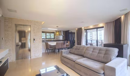 Apartamento com 2 dormitórios para alugar, 119 m² por R$ 11.531,79/mês - Batel - Curitiba/PR