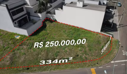 Terreno em condomínio fechado à venda na Luiza Longo Teixeira, 13, Residencial Paineiras, Piracicaba por R$ 270.000