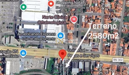 Excelente terreno à venda, na zona norte de Natal 2580 m² por R$ 3.498.000 - Igapó - Natal/RN