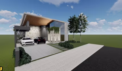 Casa Nova com 3 suítes à venda no Condomínio Fechado Terras altas, na Zona Sul de Uberlândia.