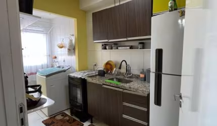 Excelente oportunidade - apartamento de 52m² com 2 dormitórios, sala, cozinha, lavanderia, varanda e 1 vaga - Joquey Club São Vicente