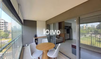 Studio com 1 quarto e 1 vaga, 40 m² - venda por R$ 780.000 ou aluguel pacote por R$ 4.350/mês - Indianópolis