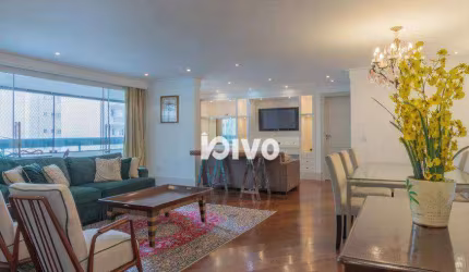 Apartamento mobiliado com 4 quartos para alugar, 147 m² pacote por R$ 14.612/mês - Moema