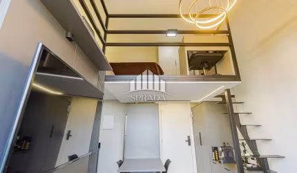 Loft à venda na Rua Bárbara Cvintal, 281, Mossunguê, Curitiba, 22 m2 por R$ 399.000