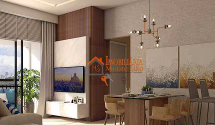 Apartamento com 2 dormitórios à venda, 46 m² por R$ 324.000,00 - Vila Galvão - Guarulhos/SP