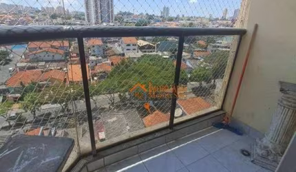 Apartamento com 3 dormitórios para alugar, 76 m² por R$ 3.443,00/mês - Jardim Vila Galvão - Guarulhos/SP