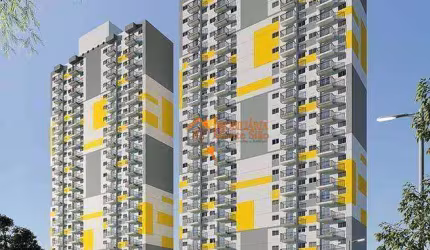 Apartamento com 2 dormitórios à venda, 38 m² por R$ 352.461,61 - Picanço - Guarulhos/SP