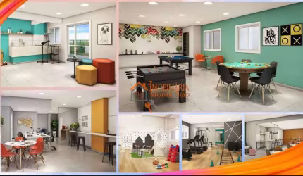 Apartamento com 2 dormitórios à venda, 55 m² por R$ 475.300 - Vila das Bandeiras - Guarulhos/SP