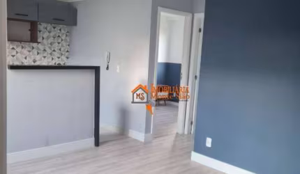 Apartamento com 2 dormitórios para alugar, 45 m² por R$ 2.186,30/mês - Água Chata - Guarulhos/SP
