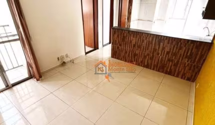 Apartamento com 2 dormitórios para alugar, 52 m² por R$ 1.711,00/mês - Água Chata - Guarulhos/SP