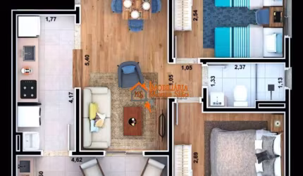 Apartamento com 2 dormitórios à venda, 47 m² por R$ 430.000,00 - Vila Nova Bonsucesso - Guarulhos/SP