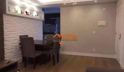 Apartamento com 3 dormitórios à venda, 76 m² por R$ 593.000,00 - Picanco - Guarulhos/SP