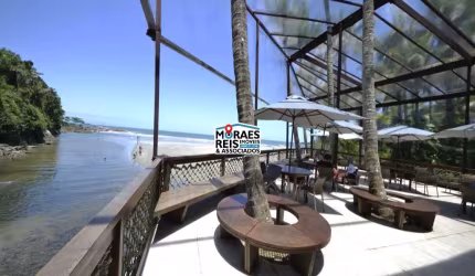 Casa em condomínio fechado com 5 quartos à venda na Bertioga - Até Km 17.5, 07, Praia de Iporanga, Guarujá por R$ 12.300.000