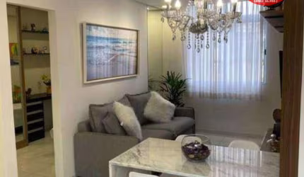 Apartamento com 2 dormitórios à venda, 47 m² por R$ 289.000,00 - Catiapoã - São Vicente/SP