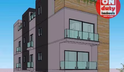 Village 50 metros da praia com 3  suítes à venda, 150 m² - José Menino - Santos/SP