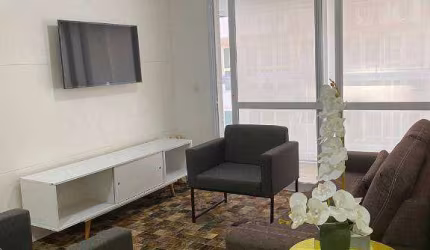 Apartamento com 2 quartos para alugar, 80 m² por R$ 6.400/mês - Gonzaga - Santos/SP