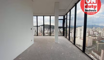 Cobertura nova  vista mar com 4 dormitórios à venda, 320 m² por R$ 5.000.000 - José Menino - Santos/SP