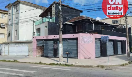Sobrado com 2 dormitórios para alugar, 220 m² por R$ 11.376,00/mês - Marapé - Santos/SP