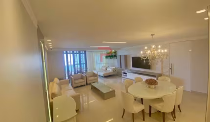 Apartamento Porteira Fechada, VISTA MAR com 4 suítes + DCE no  Altiplano Cabo Branco  -  João Pessoa
