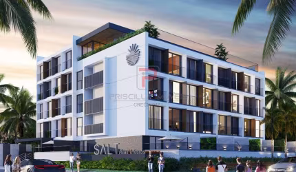 Studio beira mar na praia de Intermares