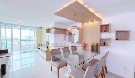 Apartamento PORTEIRA FECHADA A 200M DA PRAIA com 3 suítes + DCE no Jardim Oceania