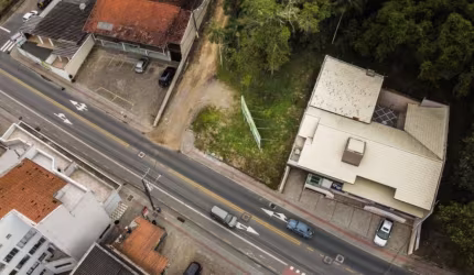 Terreno comercial à venda na General Osório esquina com Helmuth Bartel, Velha, Blumenau, 1509 m2 por R$ 1.640.000