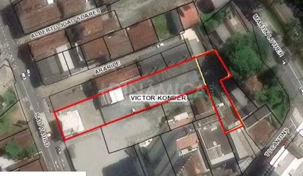 Terreno à venda na Rua São Paulo, 360, Victor Konder, Blumenau, 1671 m2 por R$ 7.500.000