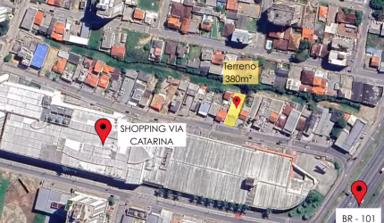 Terreno comercial ao lado do  Shopping Via Catarina