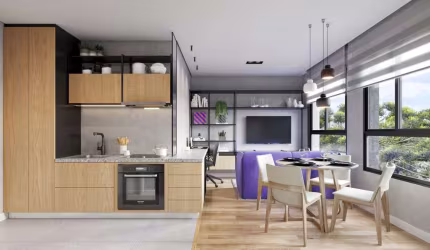 Apartamento 1 dormitório para Venda em Curitiba, Novo Mundo, 1 dormitório, 1 banheiro