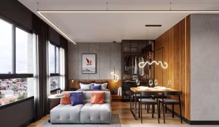 Studio para Venda em Curitiba, Novo Mundo, 1 dormitório, 1 banheiro