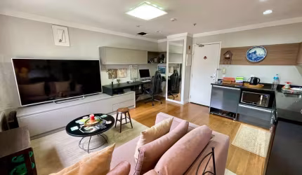 Apartamento tipo para venda com 1 quarto, sendo 1 suíte, 41m²
