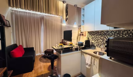 Apartamento Sofisticado | 40m² | 1 Suíte | Cidade Monções
