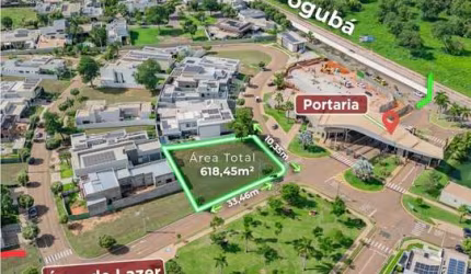 Lote em condomínio para venda, 618m²