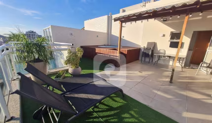Cobertura duplex  de dois quartos  na Tijuca