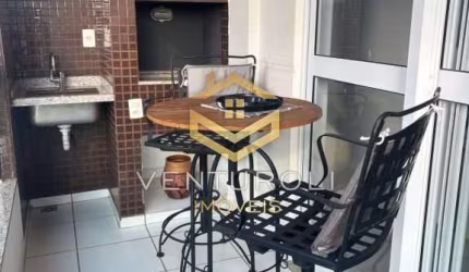 Excelente Apartamento Mobiliado com Varanda Gourmet Próximo a Faculdades