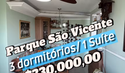 3 dormitórios / 1 Suíte/ Com elevador / Portaria 24h