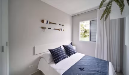 Apartamento com 2 quartos à venda no Chácara Vista Linda, Bertioga , 52 m2 por R$ 259.000