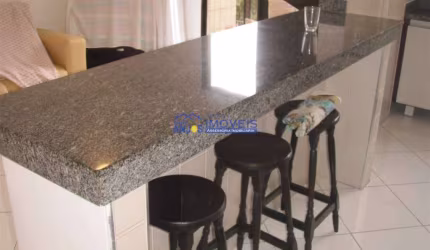 Apto 1 dorm, 1 vaga coletiva, sala, cozinha espaçosa, área de serviço, no CANTO DO FORTE- PRAIA GRANDE