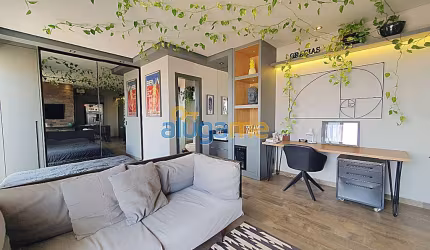 Apartamento mobiliado no Spazio Blu, com fino acabamento, 16º andar.