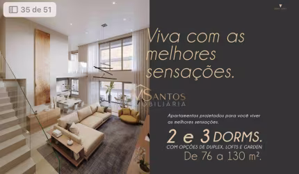 Apartamento com 2 dormitórios à venda, 127 m² por R$ 2.015.902,19 - Cacupé - Florianópolis/SC