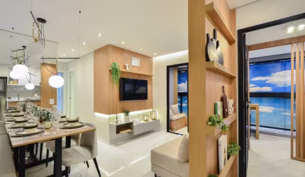 Atraente apartamento tipo para venda com 2 quartos, sendo 1 suíte, 57.35m²