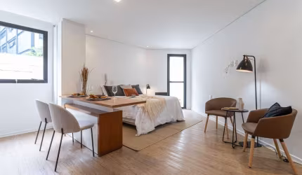 Confortável apartamento tipo para venda com 1 quarto, 30m²