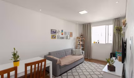 Confortável apartamento tipo para venda com 2 quartos, sendo 1 suíte, 58m²
