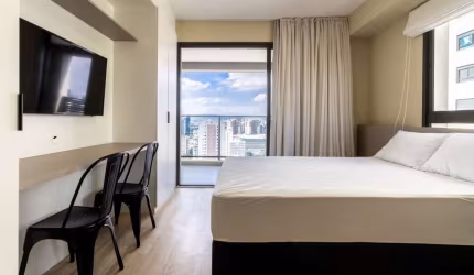 Confortável studio para venda com 1 quarto, sendo 1 suíte, 29m²