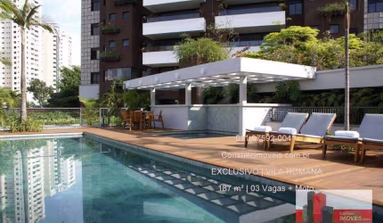 Apartamento em R. Tito, 19 - Vila Romana, 3 suítes, 3 vagas e depósito