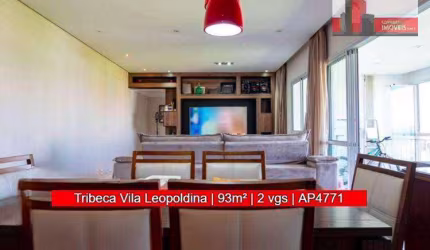 Apartamento Rua Senador Joaquim Ribeiro Do Valle, 151 - Vila Leopoldina, 93m², 2 sts, 2 vgs, Tribeca