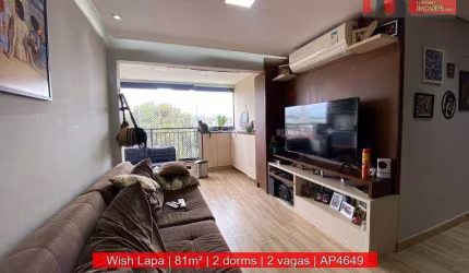 Apartamento de 2 dorms, 2 vagas, R. João Tibiriçá, 900 - Wish Lapa